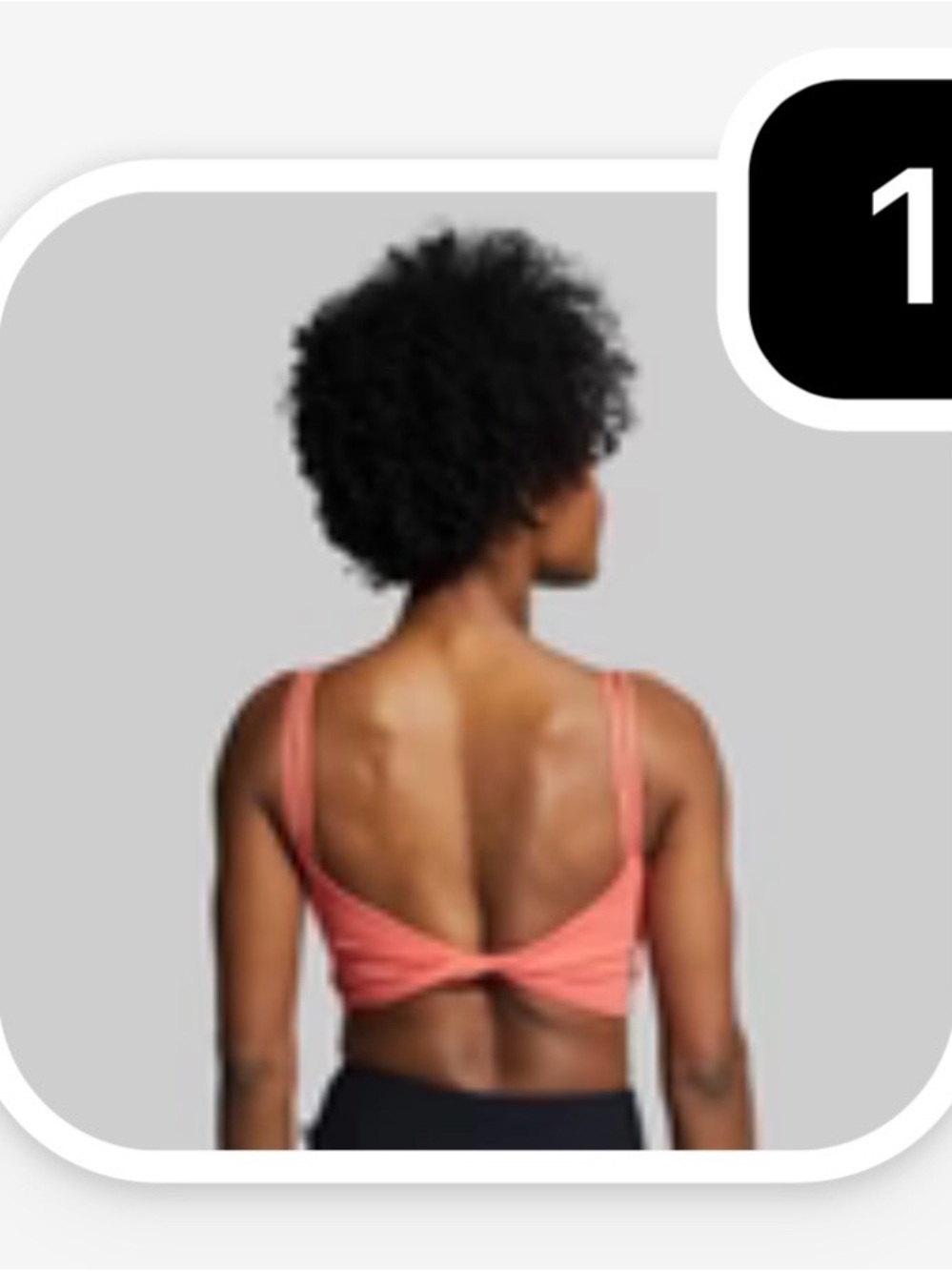 Born Primitive Coral Sports Bra - Twist Back